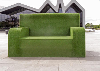 Grass Green Settee Clyde Riverside Museum 2013