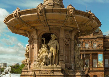 The South African Statue Group Dolton Fountain